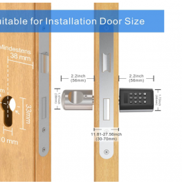 WE.LOCK Keyless Password and Bluetooth Smart Electronic Door Lock with RFID Card Security Lock